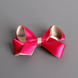Color stereo twisting Bow Hair Barrette lovely children