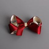 Color stereo twisting Bow Hair Barrette lovely children