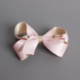 Color stereo twisting Bow Hair Barrette lovely children