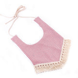 Baby Bibs Waterproof Cotton Tassel Girl Bib Saliva Towel Infant Toddler Bib Baby Bandana Bibs Burp Cloth Feeding Apron