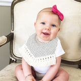 Baby Bibs Waterproof Cotton Tassel Girl Bib Saliva Towel Infant Toddler Bib Baby Bandana Bibs Burp Cloth Feeding Apron