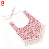 Baby Bibs Waterproof Cotton Tassel Girl Bib Saliva Towel Infant Toddler Bib Baby Bandana Bibs Burp Cloth Feeding Apron