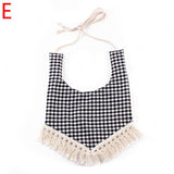 Baby Bibs Waterproof Cotton Tassel Girl Bib Saliva Towel Infant Toddler Bib Baby Bandana Bibs Burp Cloth Feeding Apron