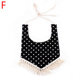 Baby Bibs Waterproof Cotton Tassel Girl Bib Saliva Towel Infant Toddler Bib Baby Bandana Bibs Burp Cloth Feeding Apron