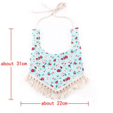 Baby Bibs Waterproof Cotton Tassel Girl Bib Saliva Towel Infant Toddler Bib Baby Bandana Bibs Burp Cloth Feeding Apron