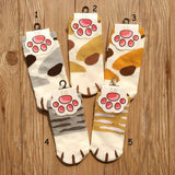 1Pair Ankle Cat Claw Style Short  Socks Women  Animal Socks