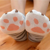 1Pair Ankle Cat Claw Style Short  Socks Women  Animal Socks