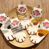 1Pair Ankle Cat Claw Style Short  Socks Women  Animal Socks