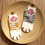 1Pair Ankle Cat Claw Style Short  Socks Women  Animal Socks