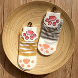 1Pair Ankle Cat Claw Style Short  Socks Women  Animal Socks