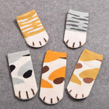 1Pair Ankle Cat Claw Style Short  Socks Women  Animal Socks