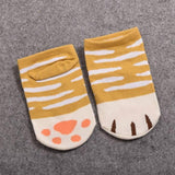 1Pair Ankle Cat Claw Style Short  Socks Women  Animal Socks