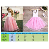 Girls Princess Party Wedding Bridesmaid Pink Tutu Dress Children Photograph Dress