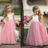 Girls Princess Party Wedding Bridesmaid Pink Tutu Dress Children Photograph Dress