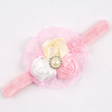 Hot New Lovely Ruffle Flower Lace Hairband Soft Elastic Headband Hair Band for Baby Girl