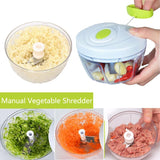 Multifunction Household Food Processor Manual Meat Machine Crusher Chopper