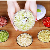 Multifunction Household Food Processor Manual Meat Machine Crusher Chopper