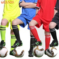 11 Colors Kids Soccer Football Socks Boys Girls Sports Antiskid Thick Over Knee Socks Students School Long Running Basketball Socks