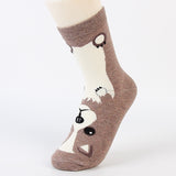 Fashion Women Girls Sock Casual Lovely Dogs Animals Cotton Hosiery Cute Printed Socks(5 Colors)