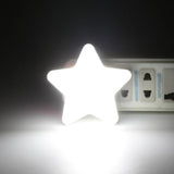 FNSUN 1PC  EU/US Plug LED Night Sensor Star Light Lamp For Baby Kids Bedroom Decoration Wall light