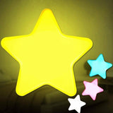 FNSUN 1PC  EU/US Plug LED Night Sensor Star Light Lamp For Baby Kids Bedroom Decoration Wall light