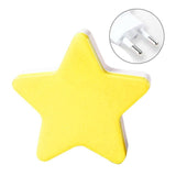 FNSUN 1PC  EU/US Plug LED Night Sensor Star Light Lamp For Baby Kids Bedroom Decoration Wall light