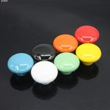 38mm / 1.50in Colorful Ceramic Round Door Handles Children Pastoralism Modern Europe Style Cabinet Drawer Handle