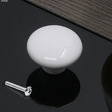 38mm / 1.50in Colorful Ceramic Round Door Handles Children Pastoralism Modern Europe Style Cabinet Drawer Handle