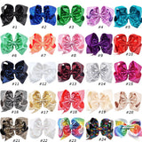 8 inch Big Large Sequin Hair Bow Alligator Clips Headwear Girls Hair Accessories