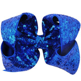 8 inch Big Large Sequin Hair Bow Alligator Clips Headwear Girls Hair Accessories