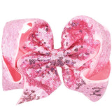 8 inch Big Large Sequin Hair Bow Alligator Clips Headwear Girls Hair Accessories