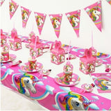Mask Birthday Eye Cup Kids Happy Box Accessory Supplies Theme Goods Plate Hat Unicorn Party