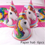Mask Birthday Eye Cup Kids Happy Box Accessory Supplies Theme Goods Plate Hat Unicorn Party