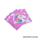 Mask Birthday Eye Cup Kids Happy Box Accessory Supplies Theme Goods Plate Hat Unicorn Party