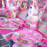 Mask Birthday Eye Cup Kids Happy Box Accessory Supplies Theme Goods Plate Hat Unicorn Party