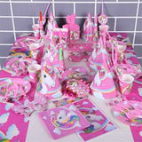 Mask Birthday Eye Cup Kids Happy Box Accessory Supplies Theme Goods Plate Hat Unicorn Party