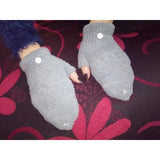 Women Girls half finger glove Hand Wrist Warmer Winter wool knitted Fingerless Gloves girls Mittens luvas femmes gants hiver Mitaines mujer guantes invierno mitones hansker