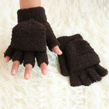 Women Girls half finger glove Hand Wrist Warmer Winter wool knitted Fingerless Gloves girls Mittens luvas femmes gants hiver Mitaines mujer guantes invierno mitones hansker