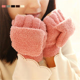 Women Girls half finger glove Hand Wrist Warmer Winter wool knitted Fingerless Gloves girls Mittens luvas femmes gants hiver Mitaines mujer guantes invierno mitones hansker