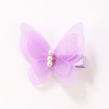 2 PCS Baby Hairpin Butterfly Hairpin Simulated Butterfly Hair Clip Lithe Gauze Hair Clip Bowknot  Hairpin