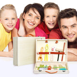New wooden children DIY puzzle cartoon simulation multifunctional toolbox home nut disassembling toys (Size: include all)