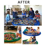 Baby Kids Toy Portable Organizer  Storage  Bag Play Mat For Lego Blanket Box Rug 150cm